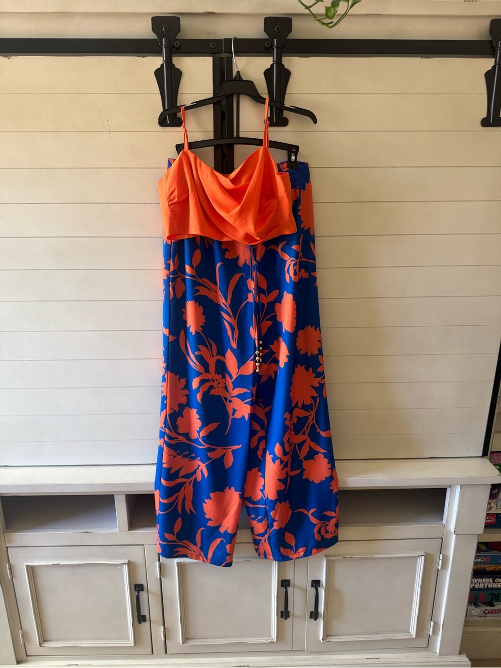 Orange & Royal Blue Floral set